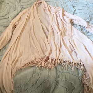 Melissa McCarthy Seven 2x Fringe Cardigan